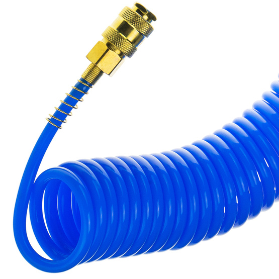 Pneumatic Spiral Hose SP-PU 8/5 mm (10 m), Polyurethane - PREMIUM STIX