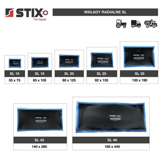 Radial insert PREMIUM STR SL20 80X125 mm / 1 pcs. - Stix