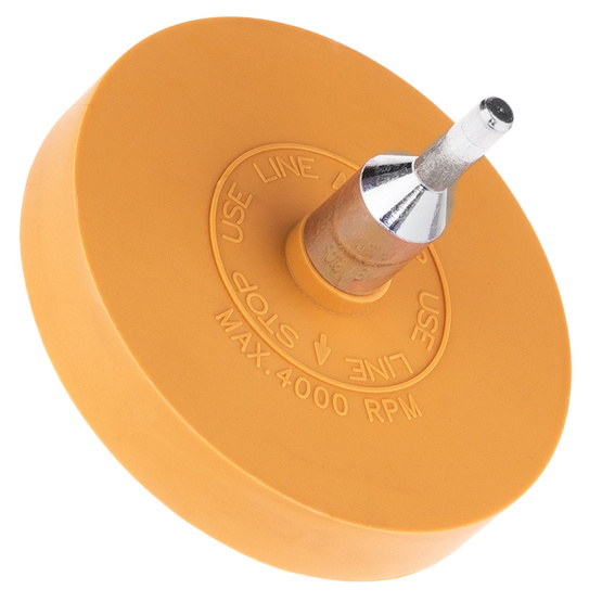 Round rubber disc for removing tape and glue - Stix