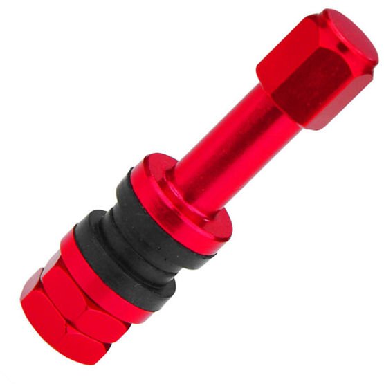 Valve for wheels X2 Series Red Edition (Clamp-in, aluminum TR48E) - 1 pcs. - Carbonado