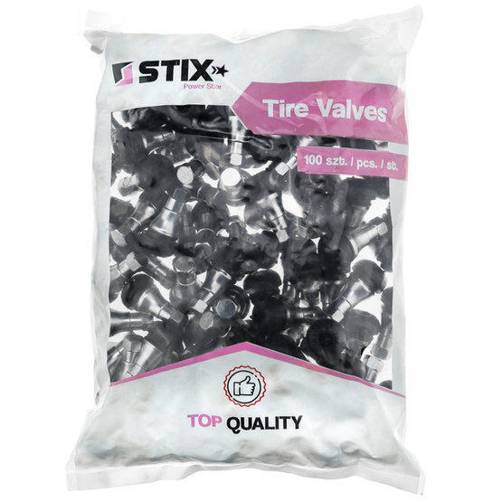 Valves for tubeless wheels TR412 AC (Chrome plated) - 100 pcs. - Stix