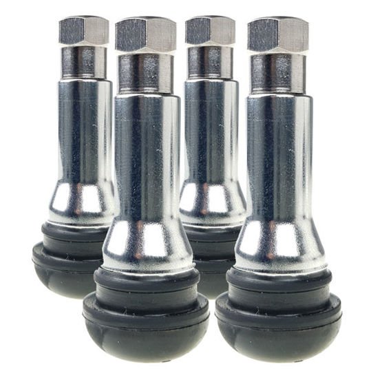 Valves for tubeless wheels TR414 AC (chrome-plated) - 4 pcs. - Stix