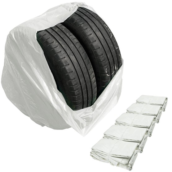 White POWERFUL bags for wheels, tires LDPE (Large 100x100) - 100 pcs - Stix