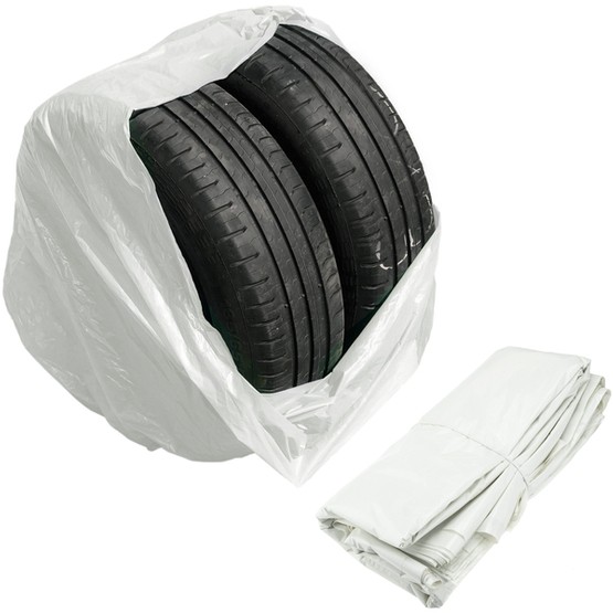 White POWERFUL bags for wheels, tires LDPE (Large 100x100) - 20 pcs - Stix