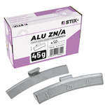 ALU Zinc scooped weights for aluminum rims ZN/A 45g / 50 pcs. - Stix