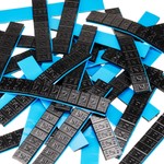 Adhesive weights for aluminum wheels black Edgy Slim Black - 60g (12x5g / wide tape) - 200 pcs. - Stix