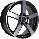 Alloy Wheels 16'' 5x100 Diewe Eros Black matt full pol.