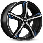 Alloy Wheels 17" 5x100 Ronal R62 blue JBFB