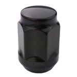 Black Closed Nuts for aluminum rims, wheels - 1/2" 20 UNF - (closed) - Carbonado