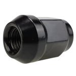 Black Closed lug nuts for alloy rims, wheels - 1/2" 20 UNF - (closed) - Carbonado