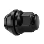 Black Lug nuts for orginal alloy wheels Ford - M12x1,5 - (cone movable washer) - Carbonado