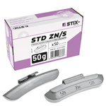 Clip on weights STD Zinc for steel wheels ZN/S 50g / 50 pcs. - Stix