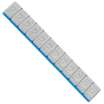 Glue weights for aluminum rims Rounded Slim Coated - 60g (12x5g / powder / wide band) - 100 pcs. - Stix