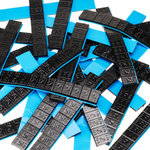 Glue weights for aluminum rims black Edgy Slim Black - 60g (12x5g / wide band) - 100 pcs. - Stix