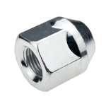 Nuts for aluminum rims, wheels - M12x1.25 / Zinc - (open with flange) - key 21 / IS