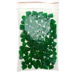 Plastic nuts / valve caps (green) - 100 pcs. - Stix