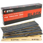 Tire repair butyl cords 6 mm (8" / 200 mm, black) 5 pcs - Stix