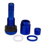 Valve for wheels X1 Series Blue Edition (Clamp-in, aluminum MS525) - 1 pcs. - Carbonado