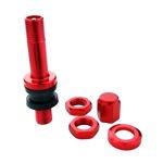 Valve for wheels X2 Series Red Edition (Clamp-in, aluminum TR48E) - 1 pcs. - Carbonado