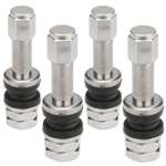 Valve for wheels X2 Series Silver Edition (Clamp-in, metal TR48E) - 1 pcs. - Carbonado