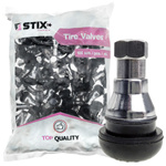 Valves for tubeless wheels TR412 AC (Chrome plated) - 100 pcs. - Stix