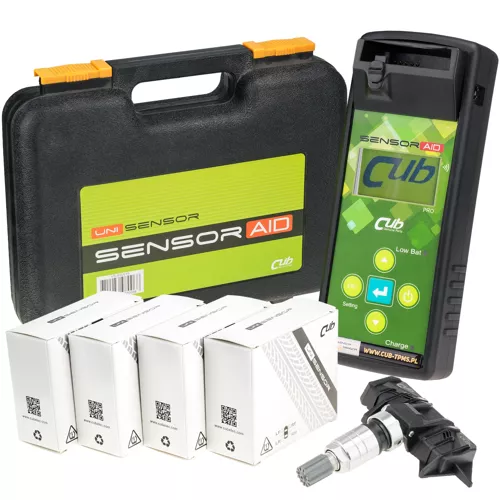 Einsteiger-Set: CUB TPMS Sensor AID Pro 3.0 (EU+US) + 4 Uni Sensor Drucksensoren 433Mhz