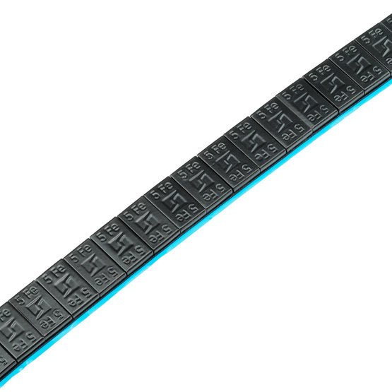 BLACK Klebegewichte für Leichtmetallräder auf einer ROLE Spule Edgy Slim Black (1200x5g / breites Band) - Stix