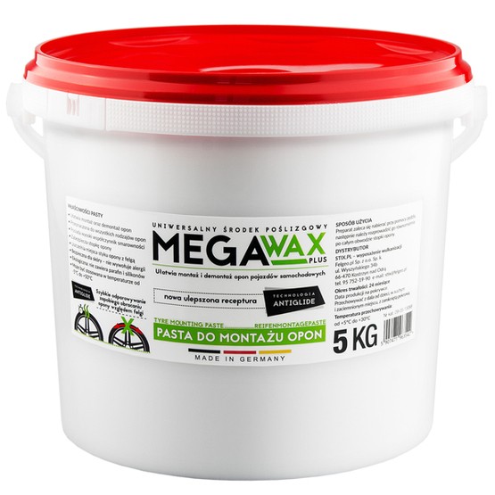 Deutsche Reifenmontagepaste Mega Wax Plus 5kg - Stix