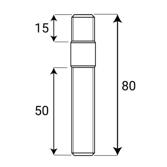 Doppelgewindebolzen M12x1,25x80mm Stehbolzen Stiftschraube 10.9 Radbolzen Bolzen