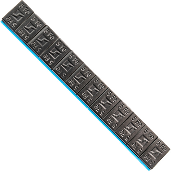 Edgy Slim Black Klebegewichte für Leichtmetallräder - 60g (12x5g / breites Band) - 100 Stk. - Stix