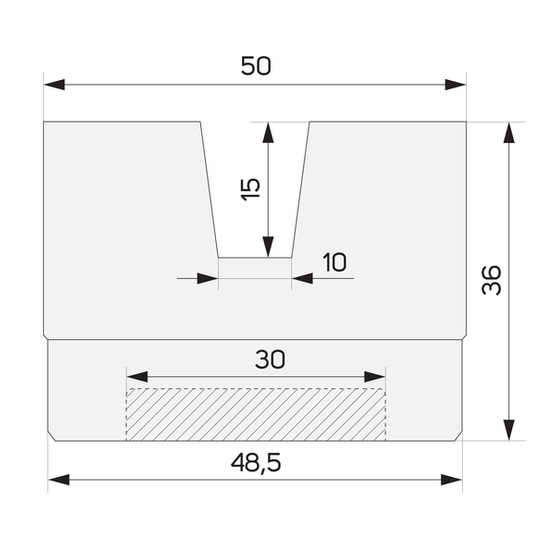 Hochgummi für LS-01 / WLS-01 Herzstückheber - Stix