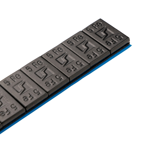 Klebegewichte für Alufelgen Edgy Slim Black - 60g (12x5g / breites Band) - 400 Stück. - Stix