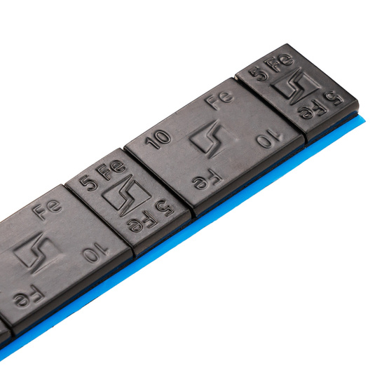 Klebegewichte für Alufelgen Edgy Slim Black - 60g (5g+10g / breites Band) - 100 Stück. - Stix