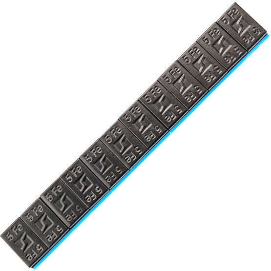 Klebegewichte für Leichtmetallräder BLACK Edgy Slim Black - 60g (12x5g / breites Band) - Stix