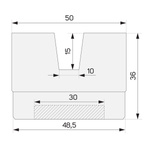 Hochgummi für LS-01 / WLS-01 Herzstückheber - Stix