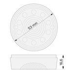 Niedriggummi für LS-01 / WLS-01 Herzstückheber - Stix