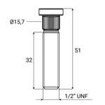 Spezial Radbolzen 1/2" - 20 UNF (EU)