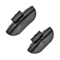 BLACK Zinc Clip-On Wheel Weights ZN/S for Steel Wheels – Multibox Set 50 pcs (20–25 g)