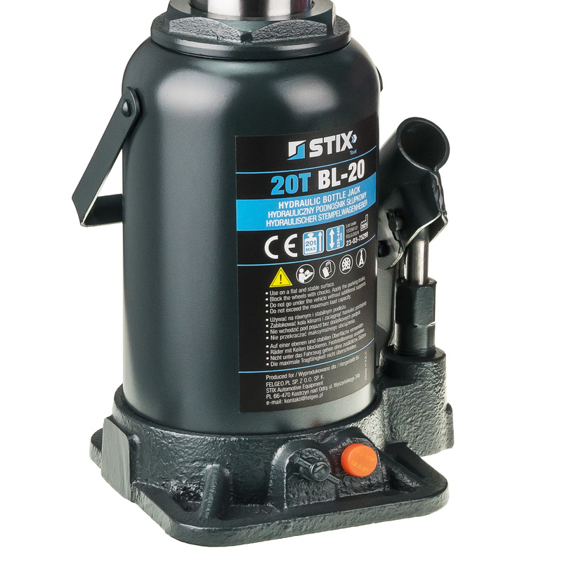 Hydraulischer Stempelwagenheber (Flaschenheber) 20T BL-20 – Stix