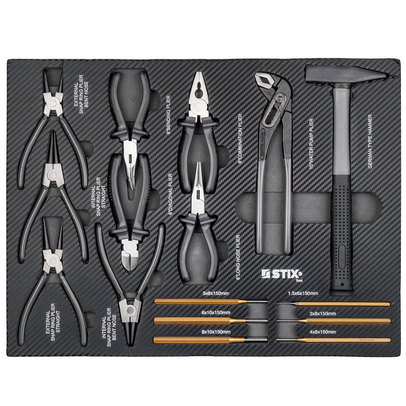 Rolling tool cabinet with tool set UltimatePro D12/TS2 - Stix