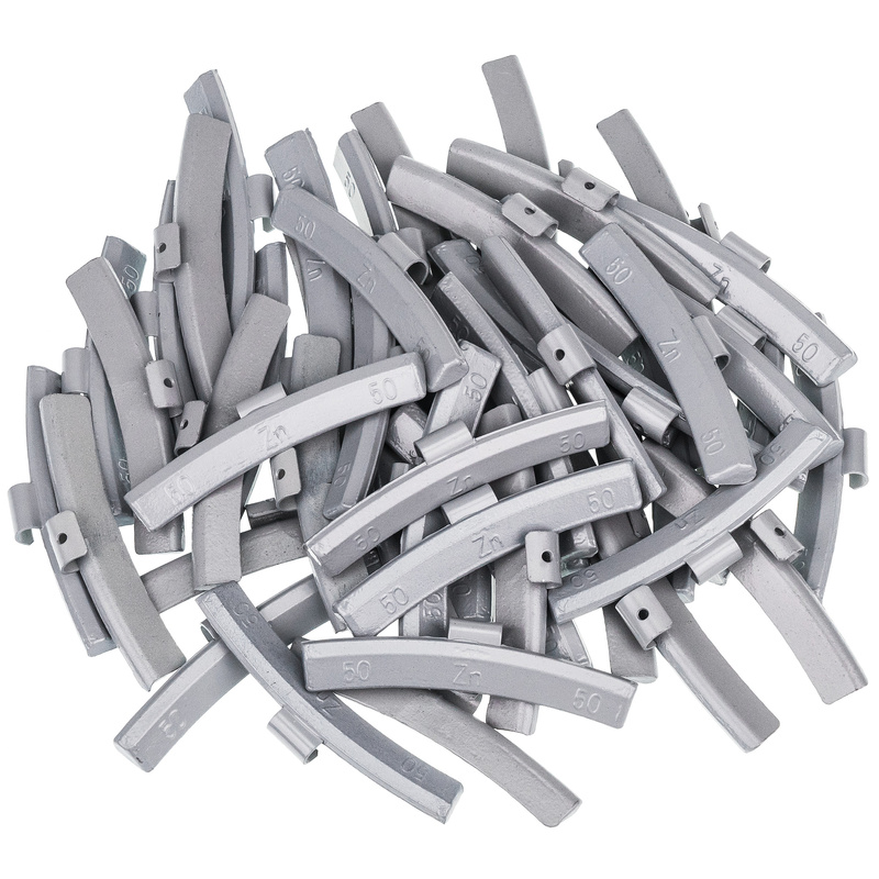Zinc Clip-On Wheel Weights ZN/A 50 g for Alloy Wheels (50 pcs)