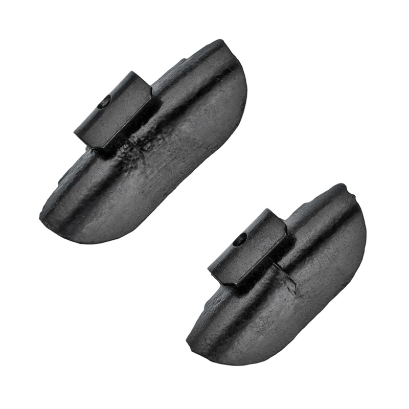 BLACK Zinc Clip-On Wheel Weights ZN/S for Steel Wheels – Multibox Set 50 pcs (20–25 g)