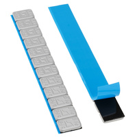 Klebewuchtgewichte für Aluminiumfelgen Rounded Slim beschichtet – 60 g (12 × 5 g / Pulverbeschichtung / breites Klebeband) – 400 Stk. – Stix