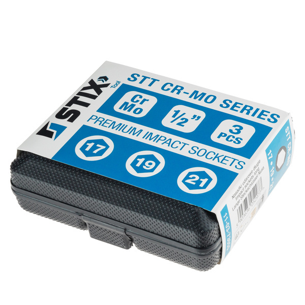PREMIUM STT CR-MO long socket set in case 17/19/21 - Stix Tool