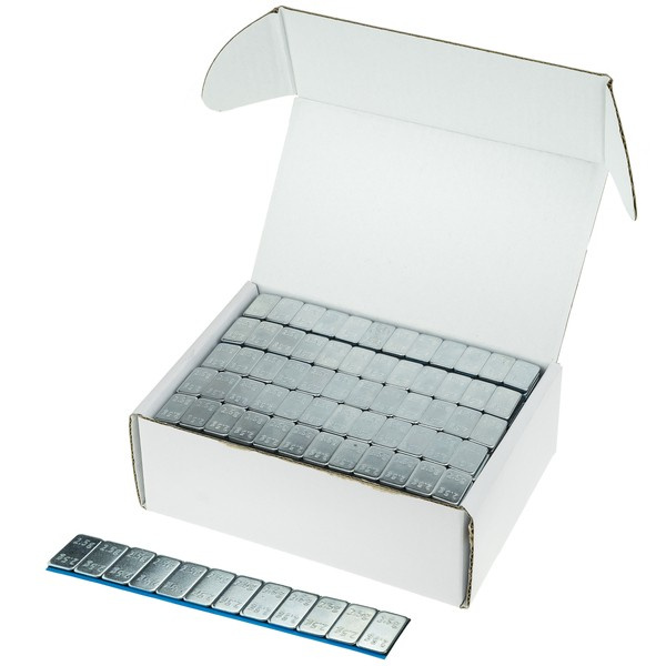 Super Slim adhesive weights for aluminum rims - 30g (12x2.5g / galvanized / wide tape) - 100 pcs. - Stix
