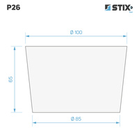 P26 Rubber Cone 100×85×65 – Stix
