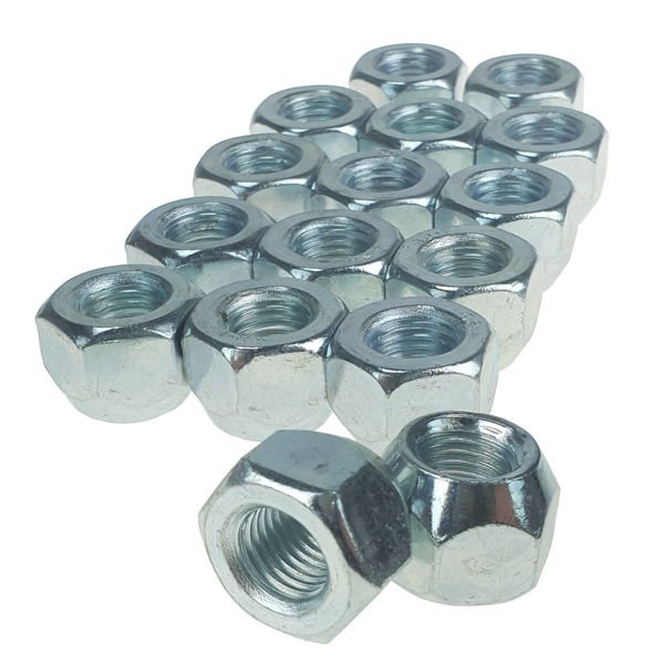 Wheel nuts for steel wheels M12x1.25 zinc-plated, open type without collar, 21 mm hex - Carbonado