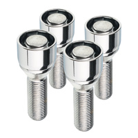 Anti-theft locking wheel bolts for alloy wheels / M14x1.5 conical seat / 35 mm thread, chrome – Carbonado C-Block