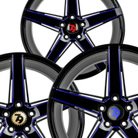 Komplet staggered 4 szt. Felg Aluminiowych 19 5x120 79Wheels Seventy9 SV-N BGBR