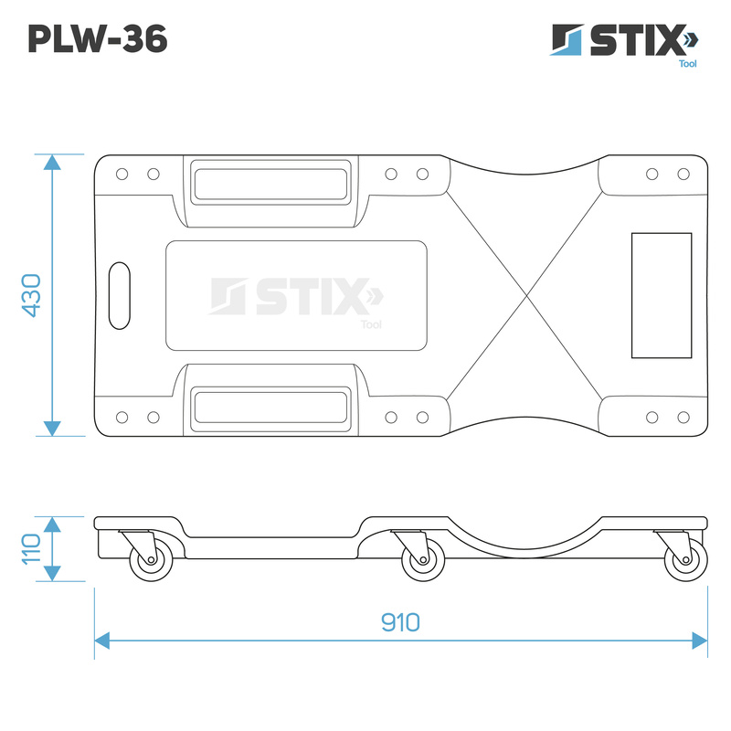 Workshop Creeper 36" PLW-36 - Stix